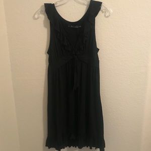 M/L Neesha Black Dress with Ruffles